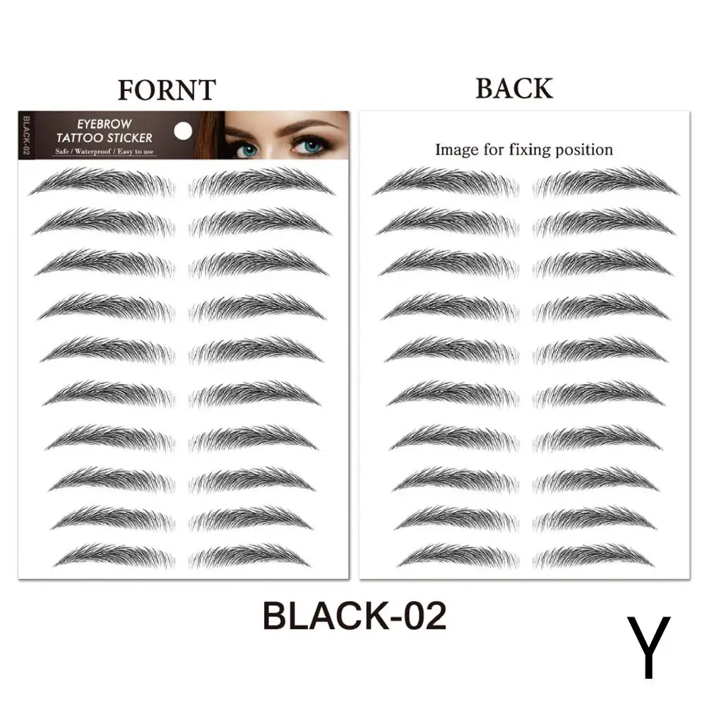 6D Hair Like Eyebrows Stickers for Authentic Look