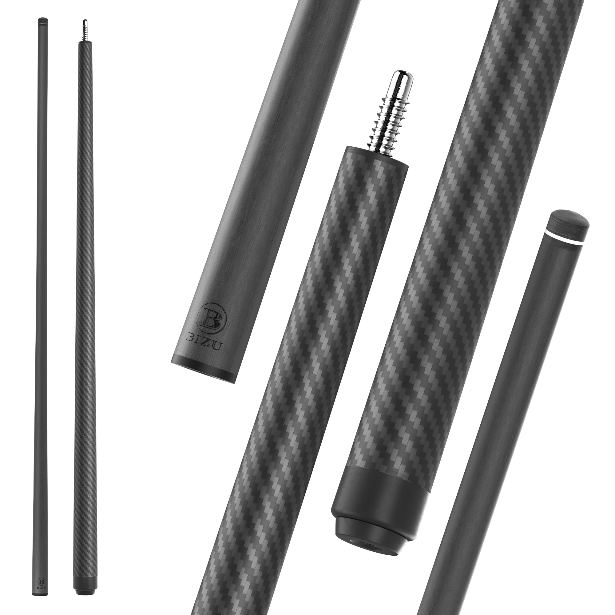 BIZU-tago de billar de fibra de carbono, Putter de billar con junta de 3/8x8, herramienta de juego de precisión para mesa de billar