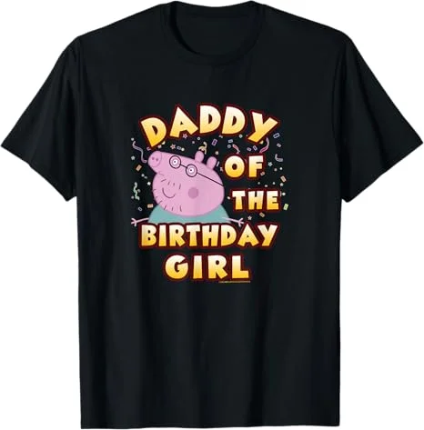 

2026 Summer Peppa Pig Cartoon Graphic Print T-shirt Hasbro Brand Children and Unisex Breathable Loose Casual