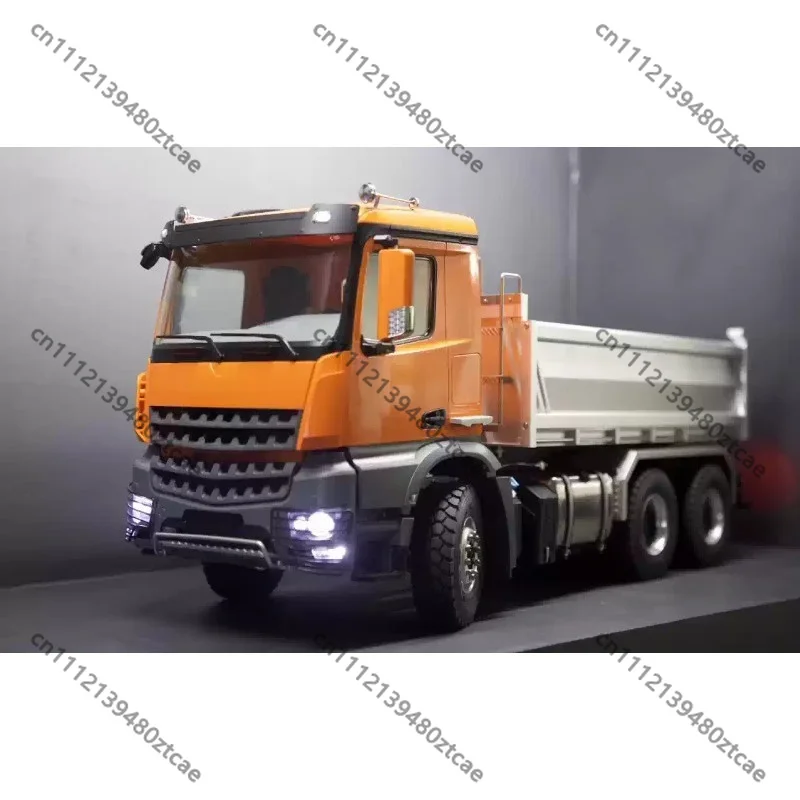 6X6 RC Hydraulic Tipping Dump‑Truck Model, Simulation Mud‑Truck Tipper Engineering Remote‑Control Hobby Vehicle