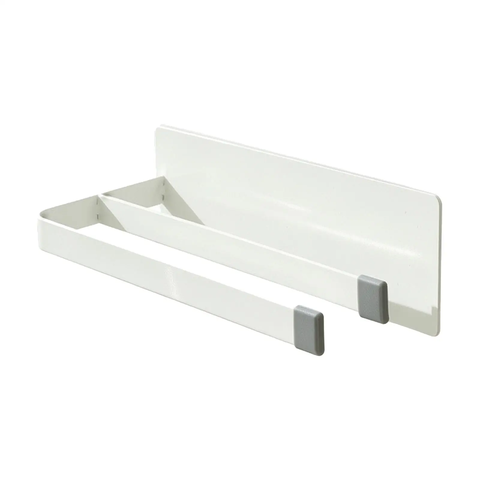 Kitchen Shelf Organizer Fridge Side Rack with Back Carbon Steel Storage Rack for Small Items Wall Hanging Holder