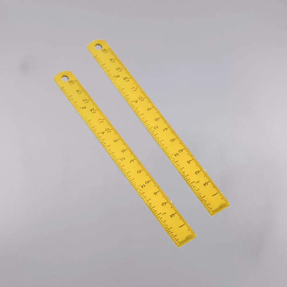 

2 Pcs Stainless Steel Ruler Drawing Dedicated Nordic Style Drafting Tools School Supplies
