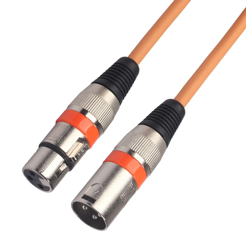 5 قطعة 3Pin XLR ذكر إلى XLR أنثى الصوت تأثير نقل جيد مكافحة التشويش القدرة ميكروفون كابل خلاط محول سلك الحبل