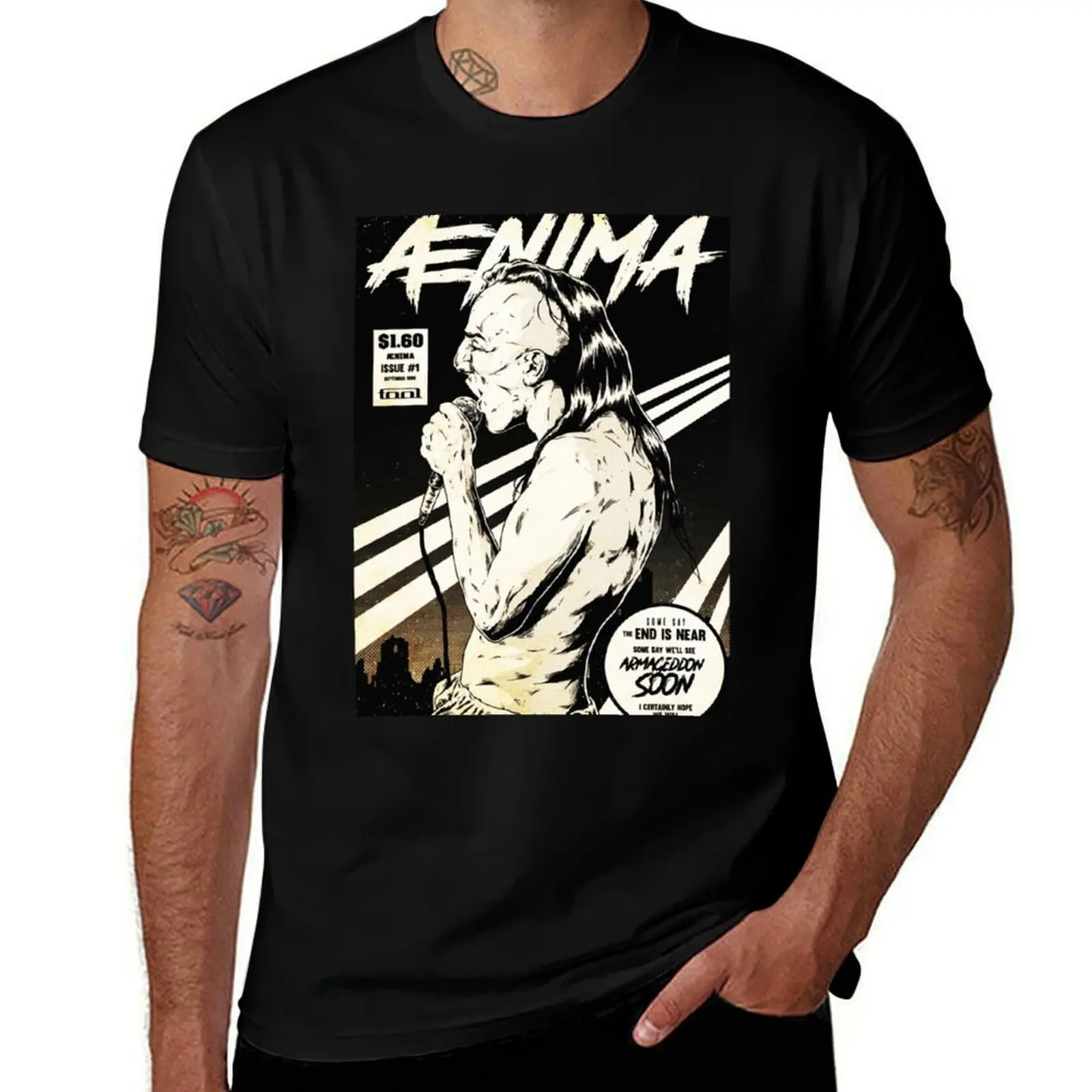 BEST AENIMA MAYNARD T-Shirt Active Sports Short Sleeve Cotton Shirt T-Shirt