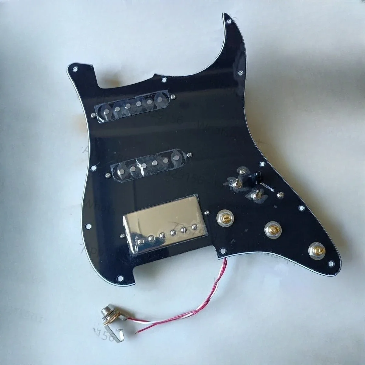 SSH مجموعة جيتار St Pickguard سلكية مسبقًا محملة ألنيكو 5 هامبوكر اختيار الحرس لفائف تقسيم التبديل متعدد التبديل لجيتار ST #1