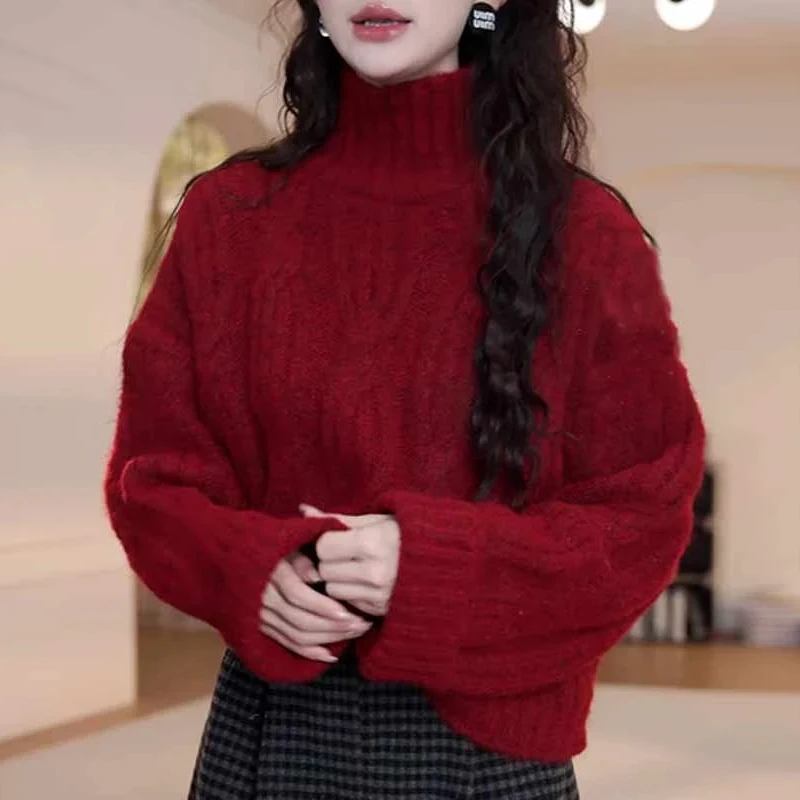 

Slimming plus Size Women's Knitwear Long Sve Faionable Top Autumn Winter New Sle Comfortable Lazy Feel Sweater