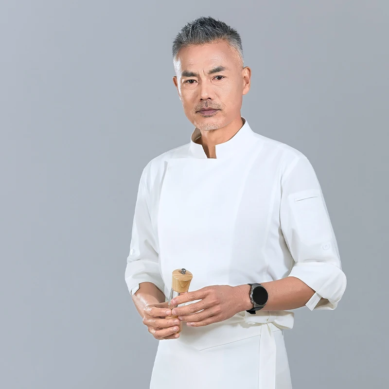 Летняя униформа шеф-повара для ресторана, кухонный Топ для приготовления пищи, рубашка для приготовления пищи, куртка, кухонные комбинезоны, искусственная одежда для пекарни