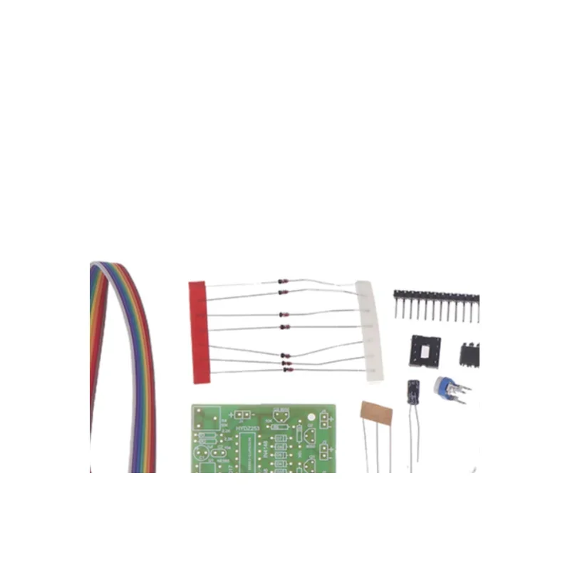 CD4017+NE555 Red White Blue LED Water Light Production DIY Kit Welding Learning Electronic Module Spare Parts TJ-56-715 DC 12V