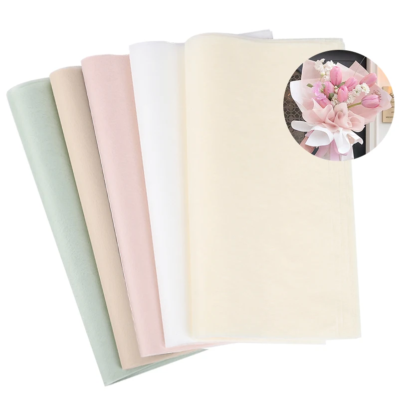 40Pcs Korean Flower Wrapping Paper Floral Bouquet Packaging Material for Wedding Birthday Party Valentines Day Gift Decoration view 4