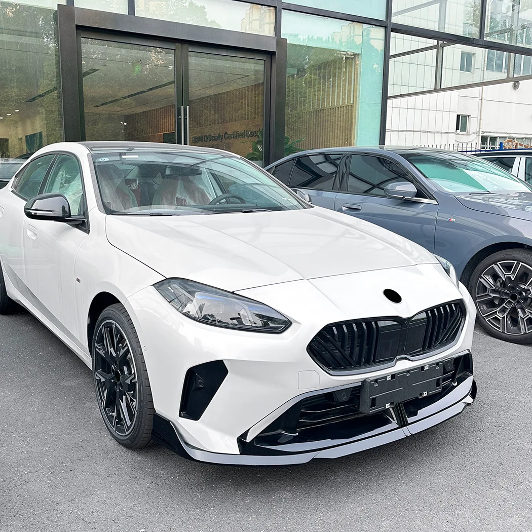 BMW 1 시리즈 2 시리즈 F70 F74 M 스포츠 2024 2025용 자동차 앞 범퍼 립 디퓨저 카나드 스포일러 바디 키트 스플리터 썸네일 4