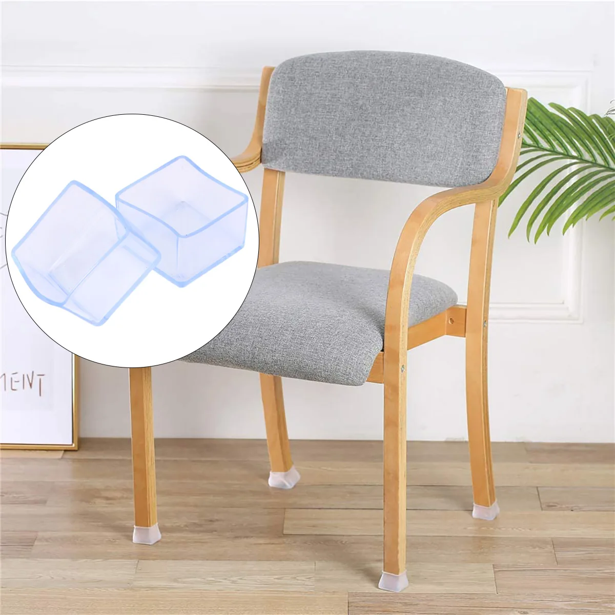 

40pcs Pvc Table Leg Protectors Chair Feet Covers Furniture Legs Protective Caps Anti-Slip Scratch Resistant Floor Protector For