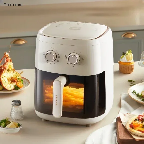 new  Visual Air Fry Pot  Home Flip Free New Large Capacity Air Fryer Electric French Fryer Electromechanical Oven