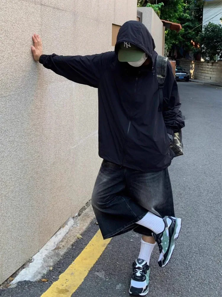 بنطلون جينز أمريكي فضفاض مناسب بخصر عالٍ وواسع الساق للنساء من قماش الدنيم بأربطة مستقيمة بنطلون خريفي عتيق