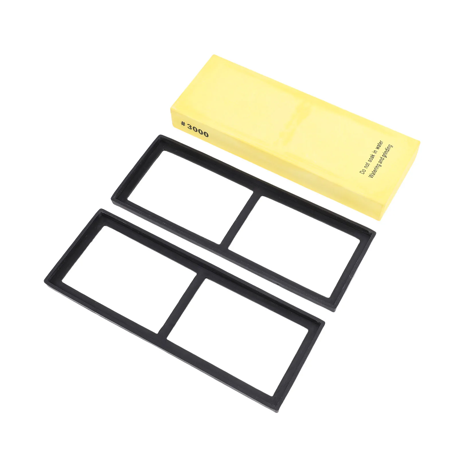 Polishing Whetstone Sharpening Stone Yellow 3000 Grit Professional Whetstone with Anti Slip Base for Kitchen Cutters Scissors