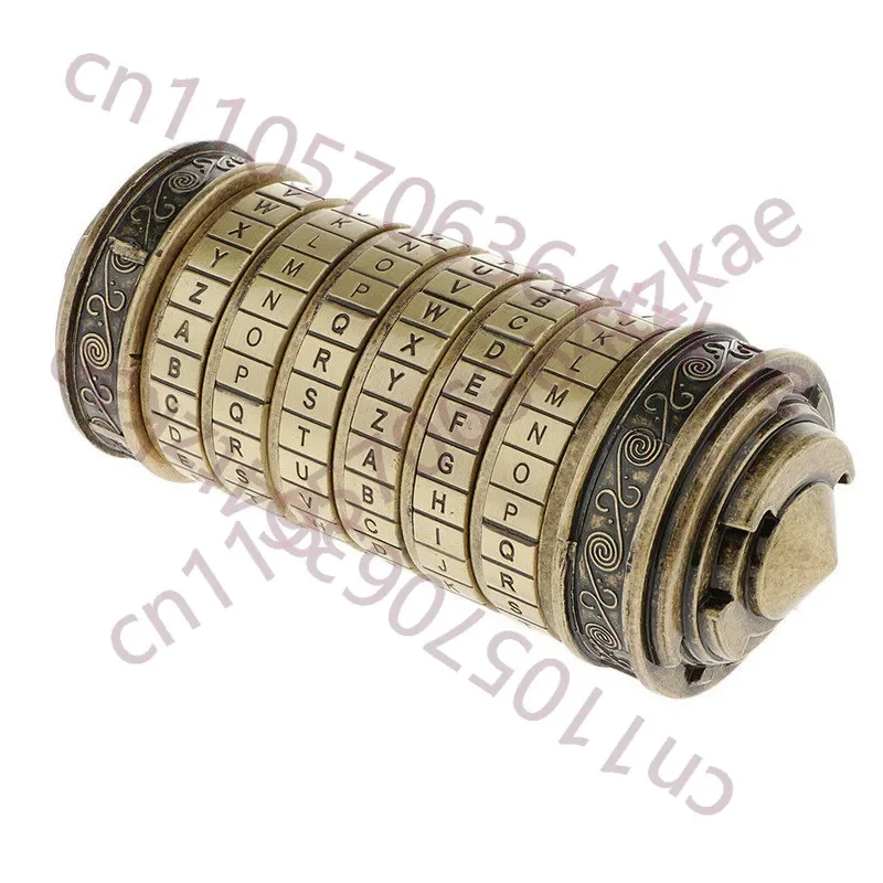 Pure Copper Da Vinci Code Lock Escape Password Props Creative Gift