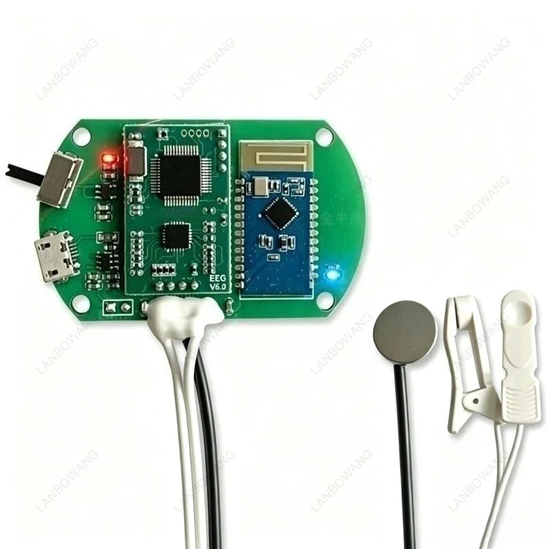 EEG Sensor Brain Computer Interface Brain Wave Module Kit Concentration Monitoring Brain Signal Detection Module