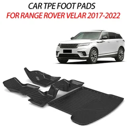 For Range Rover Velar L560 2017-2022 Auto Car Floor Mats All-Weather TPE Foot Mats Pad Waterproof Tray Mat Interior Accessories