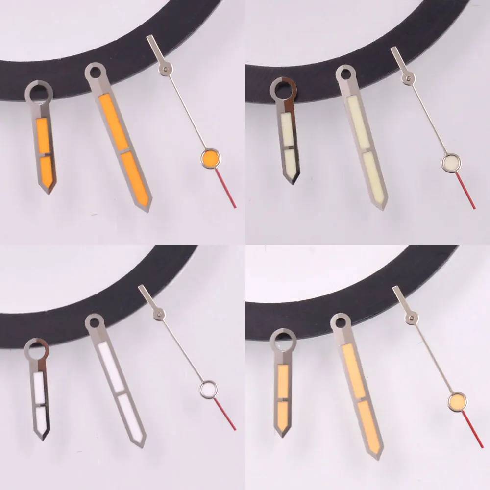 يد ساعة مضيئة للحركة التلقائية ، إكسسوارات خضراء ، تناسب NH35 ، NH36 ، ETA2824 ، PT5000 ، ST2130