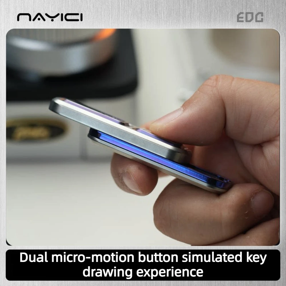(Pre-sale) NAYICI Eraser Pro Dense Long Track Straight Push Mechanical Metal Fingertip Card Pushing Decompression Toy
