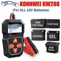 KONNWEI KW208 12V Car Battery Tester Load Tester Automotive Alternator Analyzer Waveform Voltage Test For Car Moto Battery Tools