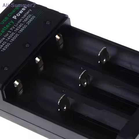 {Summer2} 3 Slots 18650 Li-ion Battery Charger USB Charger Adapter Rechargeable Li-ion Battery Charger For 18650 Battery
