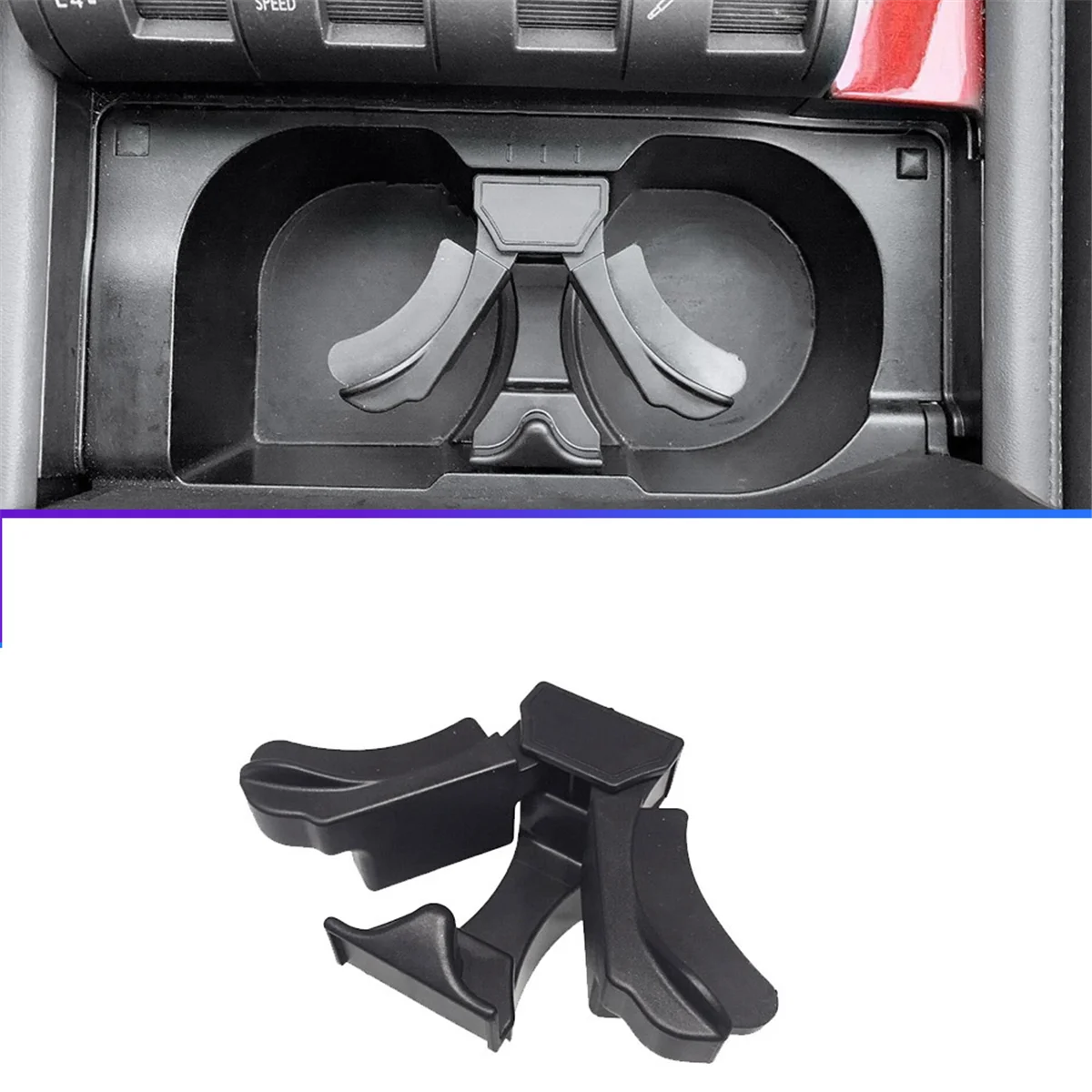 New Center Console Cup Holder Insert Divider 55633-60050 for Toyota Land Cruiser 00-07 / Lexus LX570 08-15 / LX470 01-07