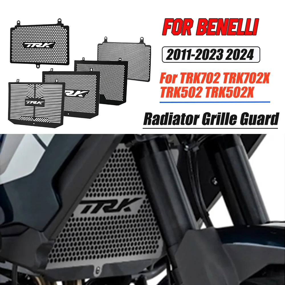 

FOR BENELLI TRK702 TRK702X TRK502 TRK502X 2022 2023 2024 Motorcycle Accessories Radiator Grille Guard Cover Water Tank Protector
