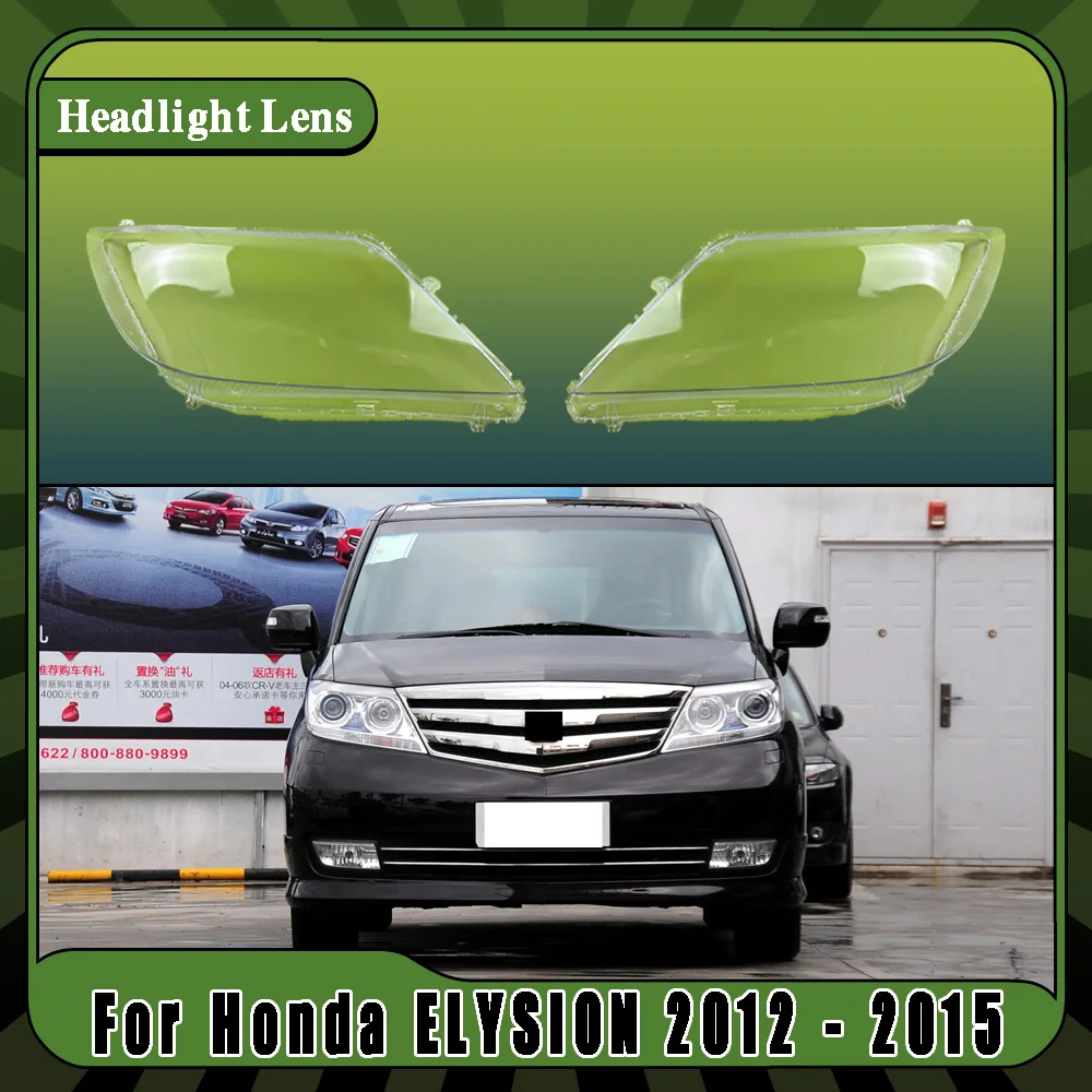Car Headlight Cover Lens Glass Shell Front Headlamp Transparent Lampshade Auto Light Lamp For Honda ELYSION 2012 2013 2014 2015