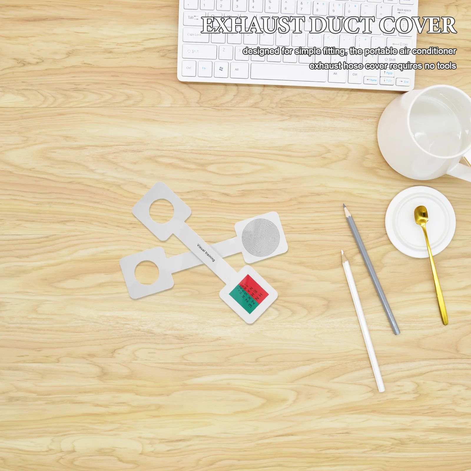 

2Pcs Vision Test Boards Optometry Dominant Eye Cards Portable Eye Exam Accessory Accurate Vision Testing Tool for Clinics