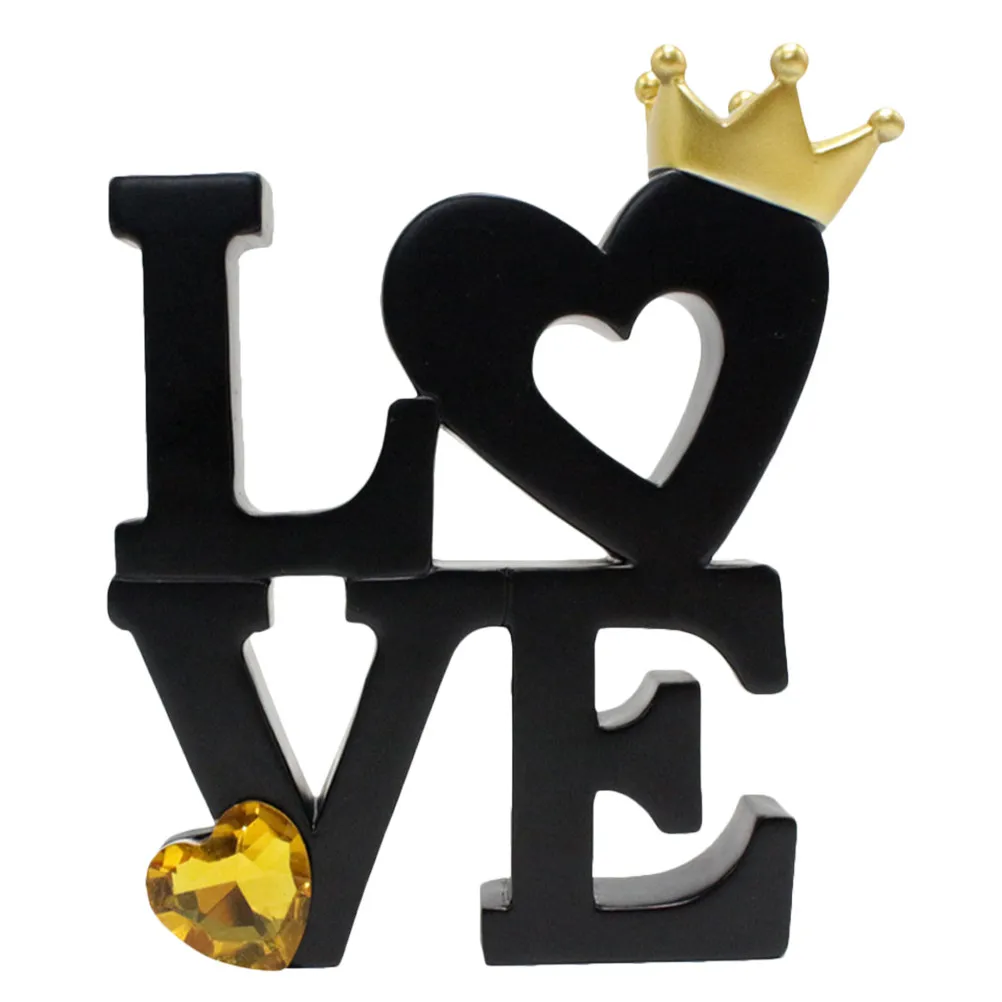 Freestanding Wooden Love Sign Home Decor Rustic Tabletop Mantel Fireplace Centerpiece Wedding Valentine Day Romantic Love Cutout - view 3