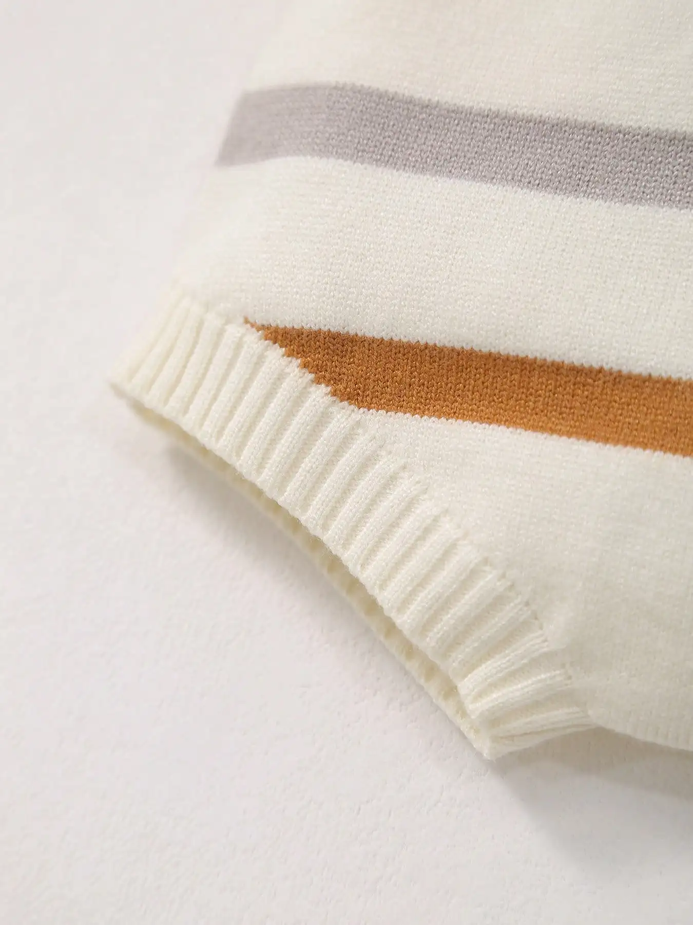 Baby Boy Knitted Summer Round Neck Stripesd Short-Sleeved Top + Butterfly Decorative Shorts