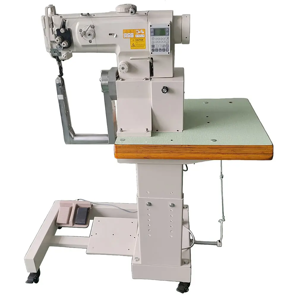 Industrial Leather Bag Sewing Machine With Walking Foot Lock Stitch New Motor Automatic Rotation 180 Degree
