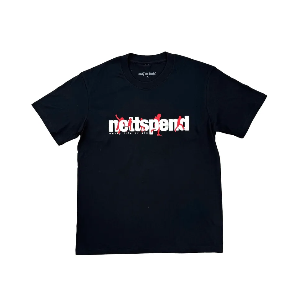New Men nettspend EARLY LIFE CRISIS MERCH T Shirts T-Shirt Hip Hop