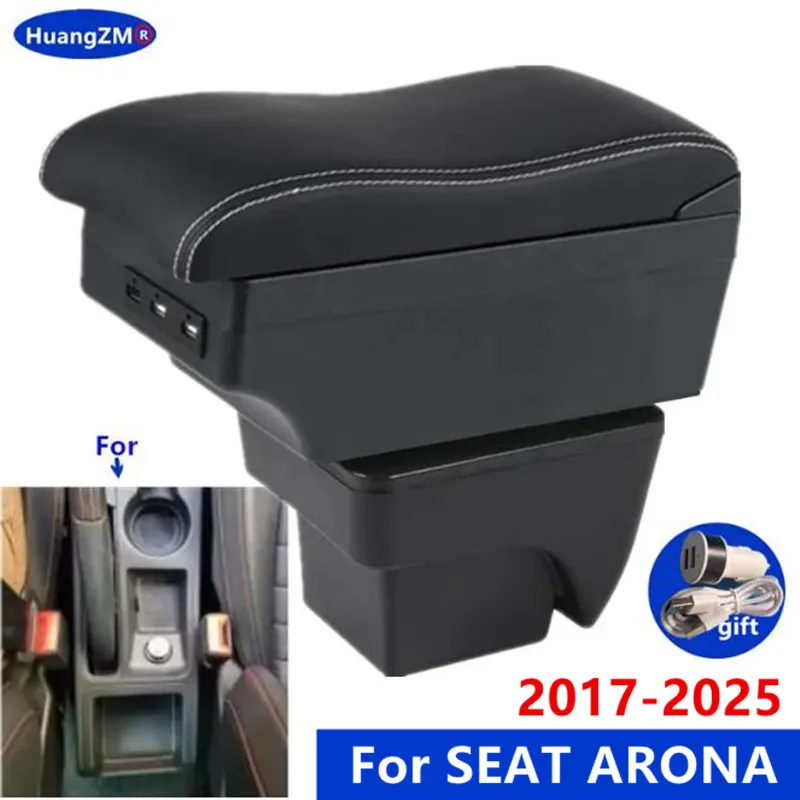 

Car Armrest Box For SEAT ARONA Central Storage Box Interior Dedicated Retrofit Car Accessories easy to install