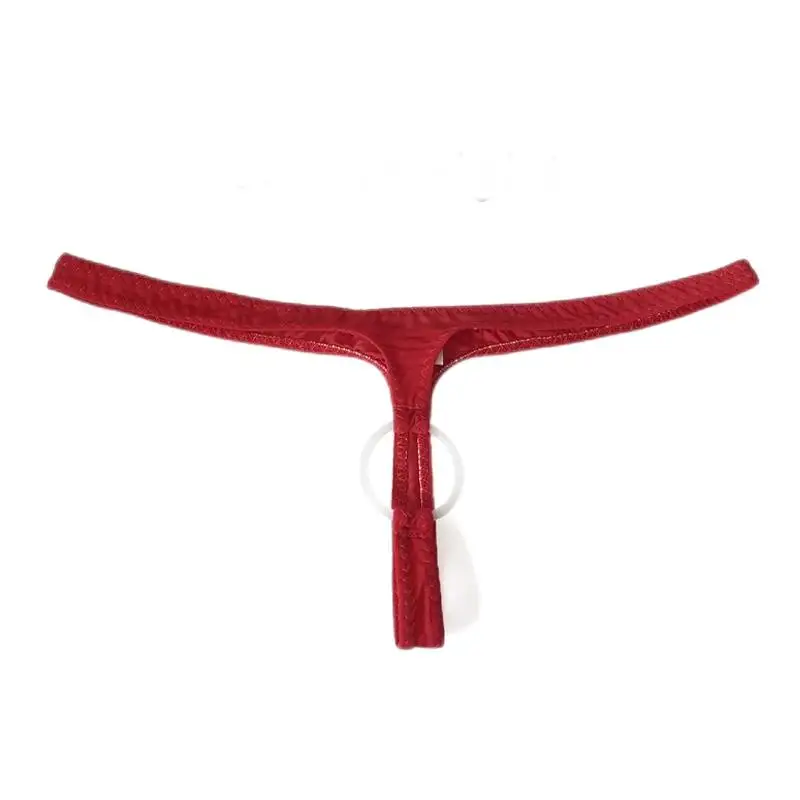 Bikili Slim Fit Ring Thong Underwear Low-Rise G-String Exposed Briefs for Men Simple Design New Arrival