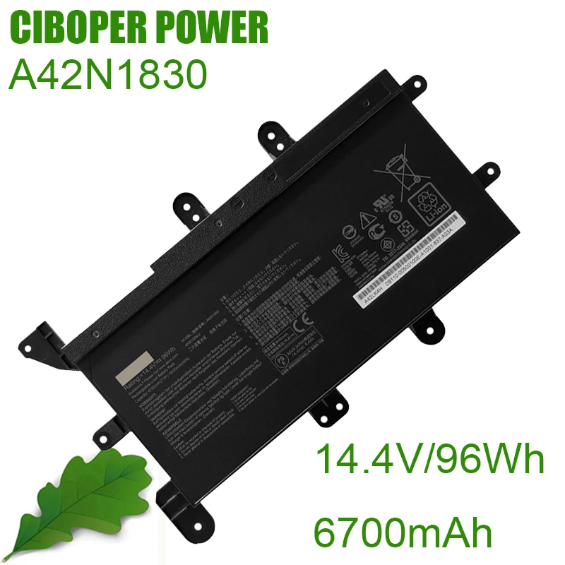 CP Original Laptop Battery A42N1830 14.4V/96WH For ROG G703GX-E5039T G703GXR-EV EV031T EV025R G703GX-XS98K EV029R EV028T EV015T