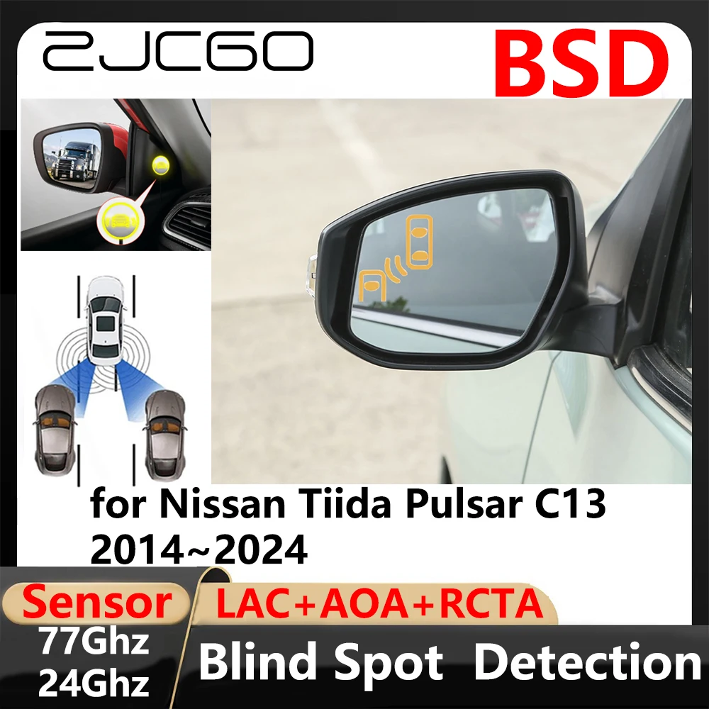 

BSD Blind Spot Detection Lane Change Assisted Parking Driving Warnin for Nissan Tiida Pulsar C13 2014~2024