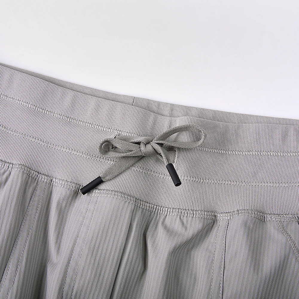 Women\'s Studio Joggers Striped Travel Lounge Pants Drawstring 7/8 Workout Casual Track Pants with Pockets