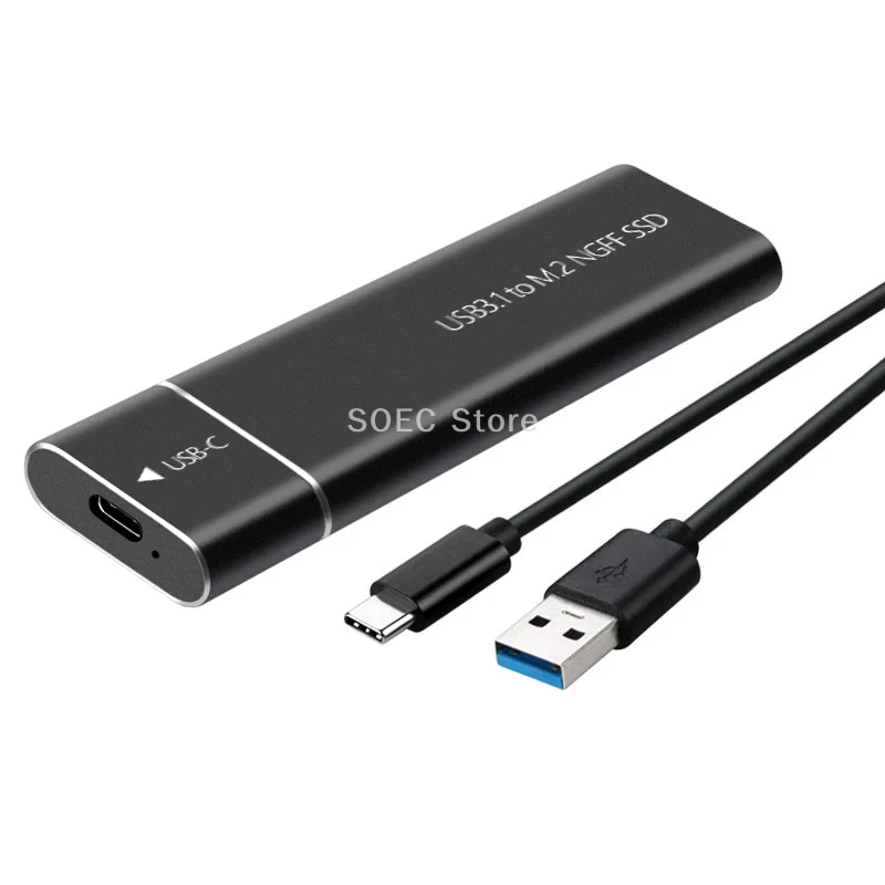 M2 SSD Enclosure NVMe USB3.1 External Storage HDD Case 10Gbps PCIe SSD Box For NGFF SATA SSD Disk Hard Drive For PC Laptop