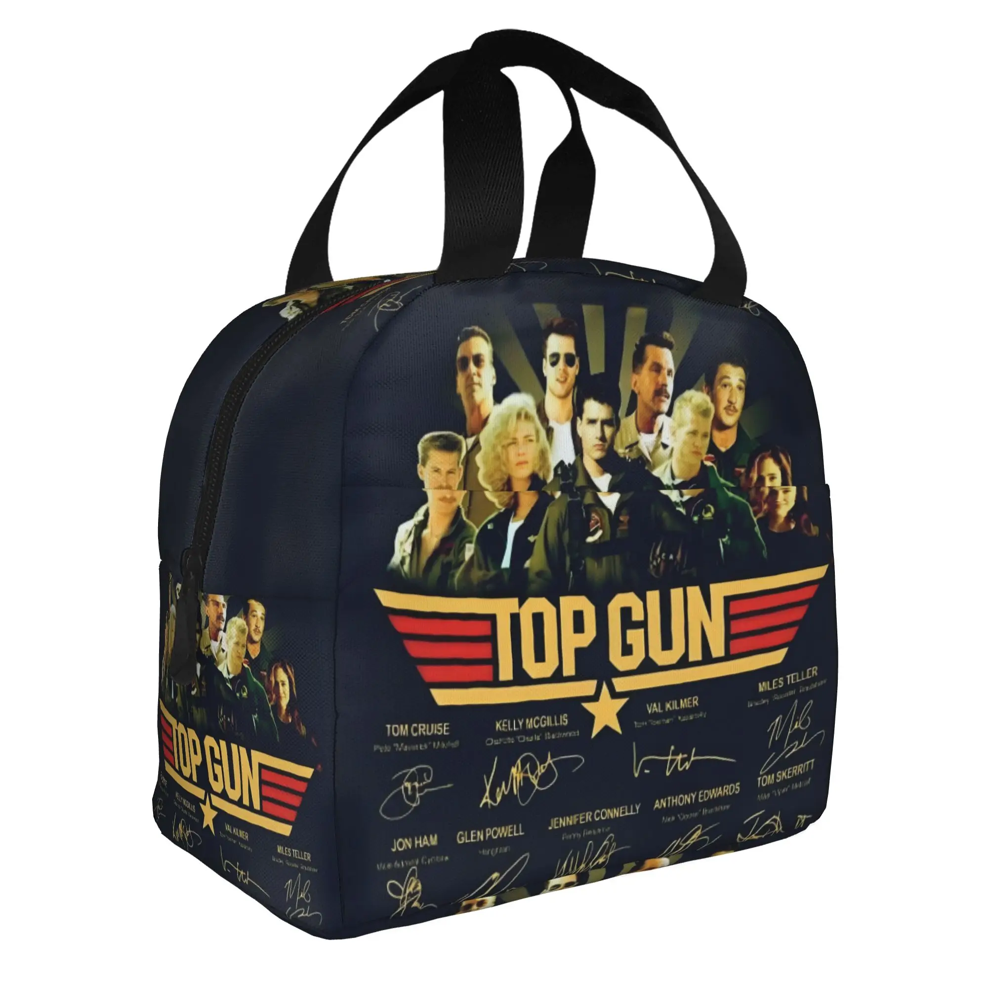 Top Gun Maverick Film Thermal Insulated Lunch Bags Air Force Fighter Jets  Resuable Lunch Tote for Outdoor Picnic Food Box