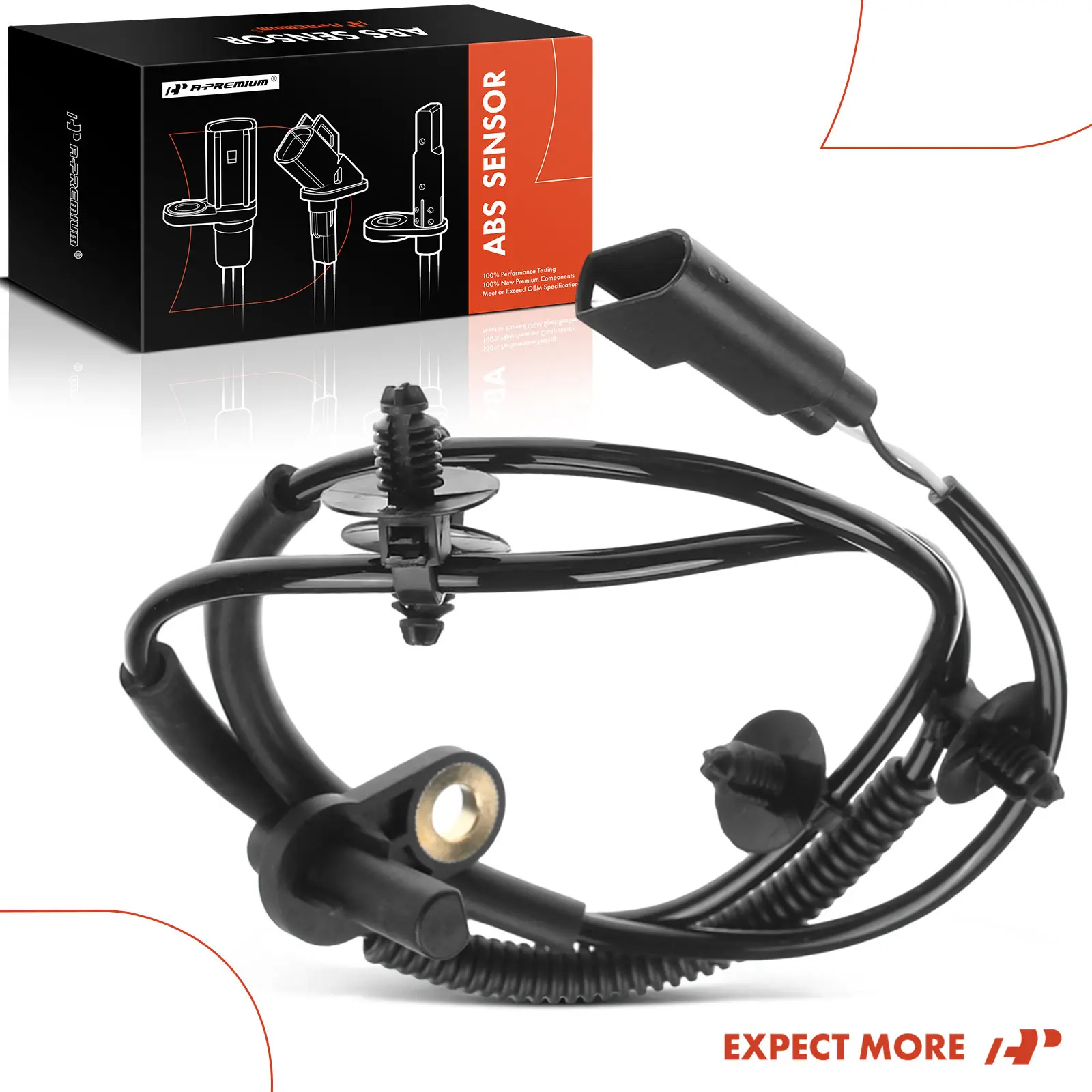 A-Premium Rear Passenger Side ABS Wheel Speed Sensor for Jaguar X-Type 2002-2008 - view 8