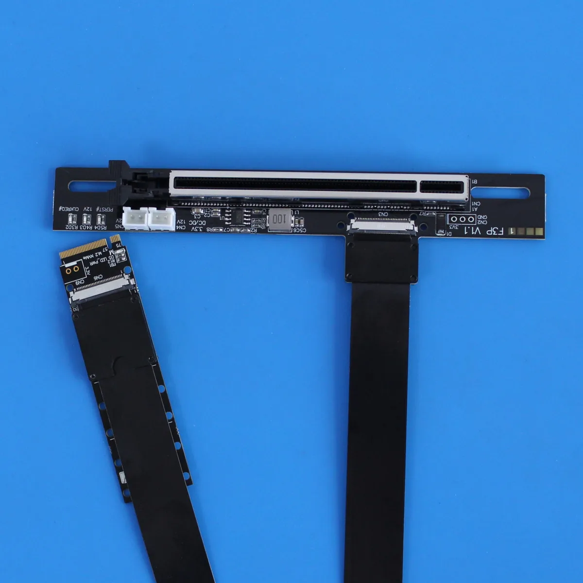 PCI-E 5.0 M.2 NGFF NVMe A X16 Chiave M Cavo Riser di Estensione Della Scheda Grafica Gen5Adattatore FFC Ad Alta Velocità Morbida Bassa Perdita SATA GPU F43SP