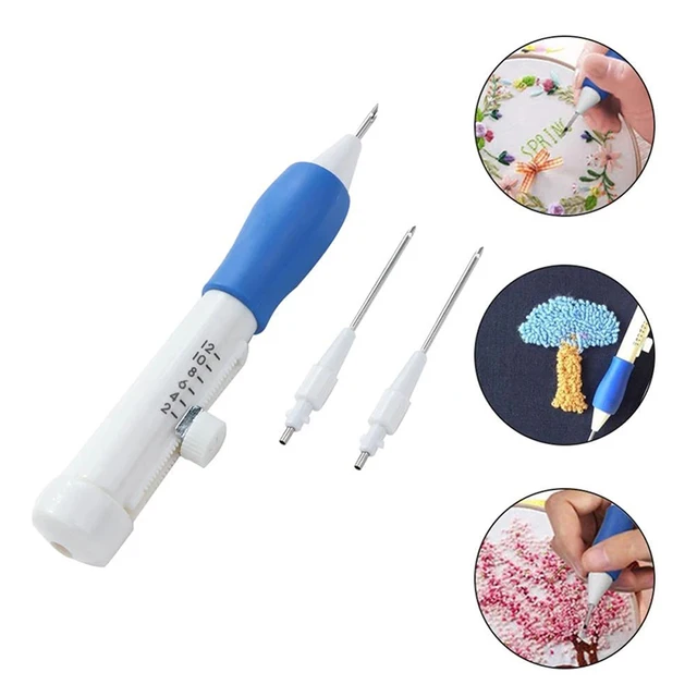 Stylo de Broderie Magique, Ensemble de 3 Jolie çons Interchangeables, Accessoire de Couture, 1 Pièce 1