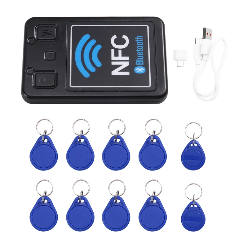

ABUO-Устройство считывания карт контроля доступа NFC-PRO, двухдиапазонный Bluetooth + копировальный аппарат для смарт-чип-карт RFID