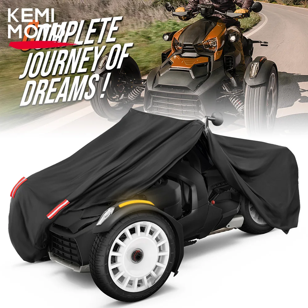 

KEMIMOTO On-Road 210T Full Cover Dustproof Windproof Compatible with Can-Am Ryker 600 900 Sport Rally Edition Weather Resistant