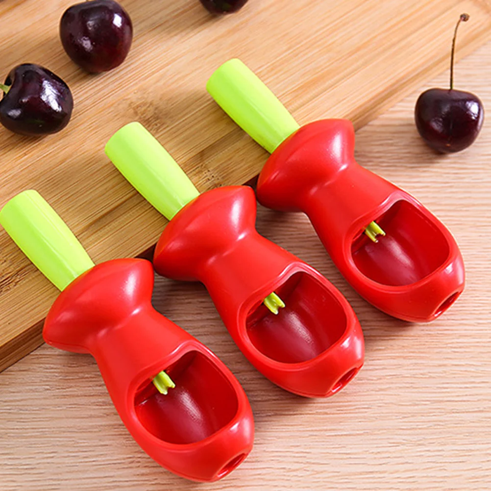 

Cherry Pitter Tool Pp Material Portable Fruit De- For Kitchen Use Reusable Olive Red Date Corer Home Accessory