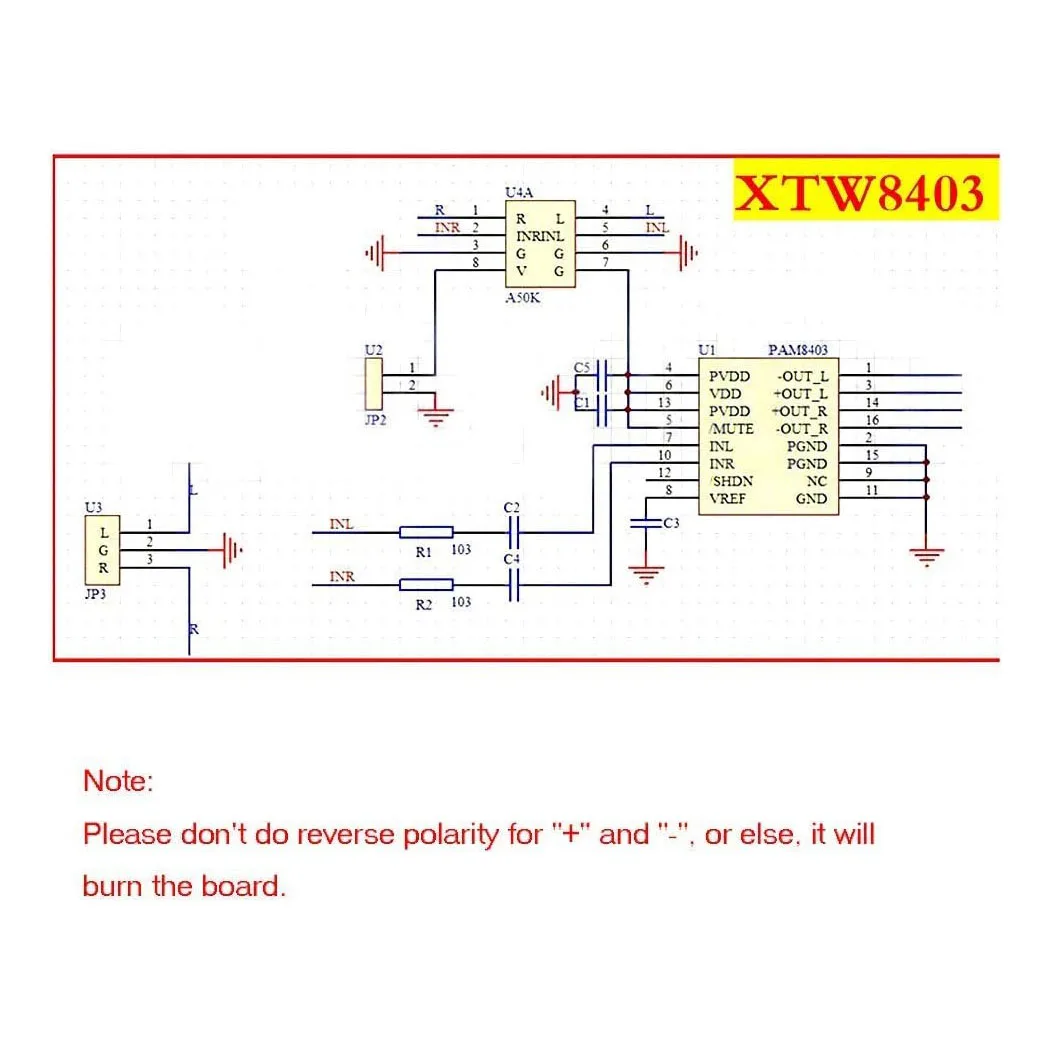 Mini 3W + 3W DC 5V Amplificatore audio Pratico modulo amplificatore di potenza digitale Scheda amplificatori stereo PAM8403 a doppio canale con potenziometro