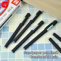 WQN 3/6/12pcs Matte Business Neutral Pen 0.5mm Carbon Black with Comfortable Grip and Fine Lines Suitable for Office Writing and