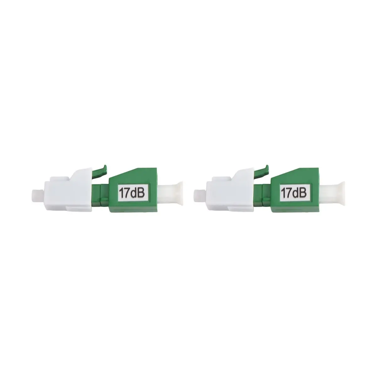 2Pcs LC/ Fiber Attenuator LC/ Optical Attenuator Flange Adapter FTTH Fiber Optic Attenuator Female to Male 17dB