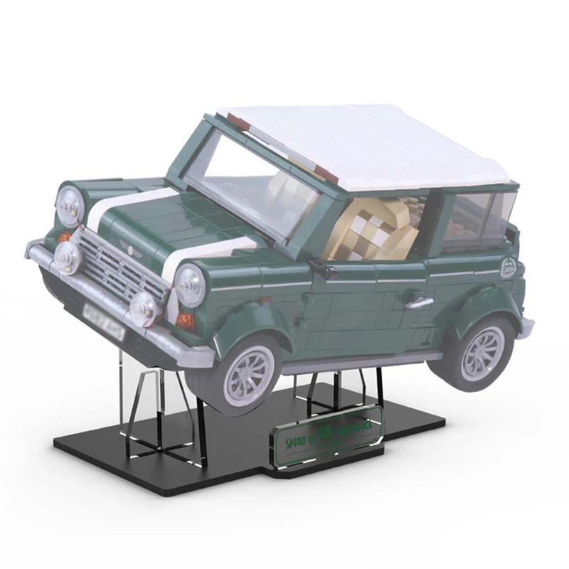 Display Stand for Lego MINI Cooper 10242, 5MM Acrylic Stand for Lego 10242 (No Model Set Included)